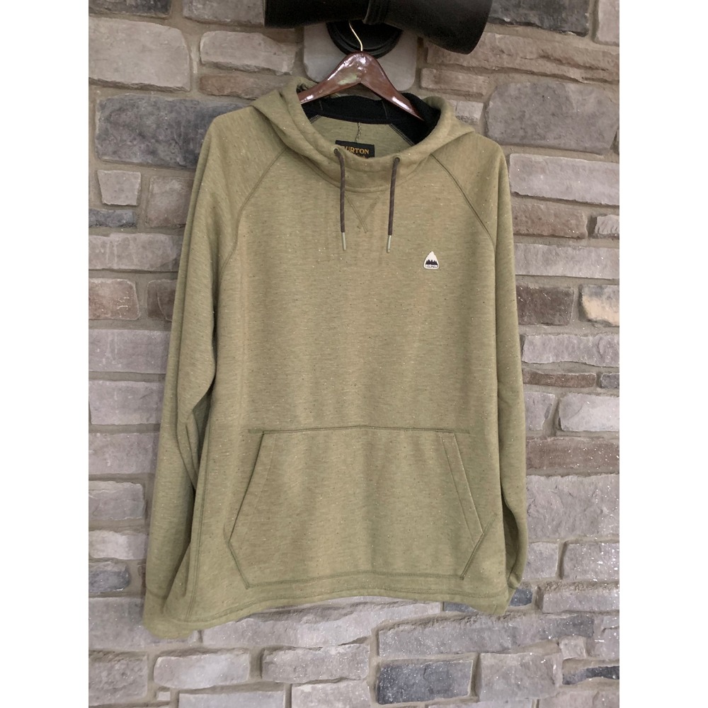 Burton Mens XXL Hoodie Olive Luxe Gorpcore Streetwear Athleisure Cozy Minimalist